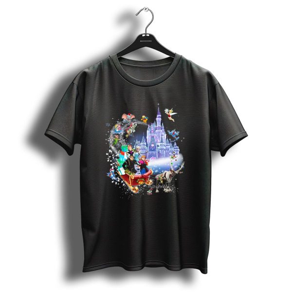 Frozen Disney Christmas Castle Sleigh Ride Adventure T Shirt 1 t shirt 1