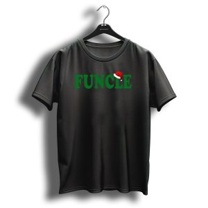 Funky Fun Christmas Funcle With Santa Hat T Shirt
