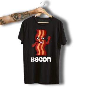 Funny Bacon Duo Valentines Halloween Simple T-Shirt