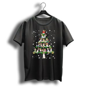 Funny Beagle Christmas Tree Starry Night Holiday Decor T-Shirt