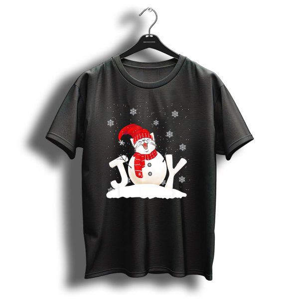 Funny Cat Kitten Christmas Joy Xmas Snowman T Shirt 1 t shirt 1