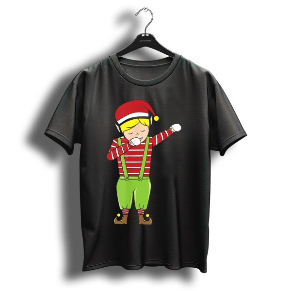 Funny Christmas Elf Dabbing Santas Holiday Spirit T Shirt 1 t shirt 1