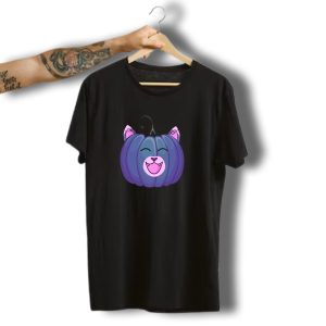Funny Cute Cat Werewolf Pumpkin Halloween Present T-Shirt