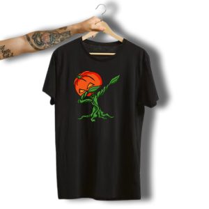 Funny Dabbing Halloween Pumpkin Jack O' Lantern Tree T-Shirt