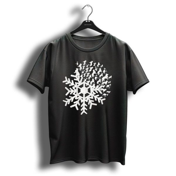 Funny Dog Border Collie Christmas Snowflake T Shirt 1 t shirt 1