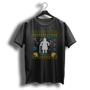 Funny Grandma Ugly Christmas Sweater Candy Canes Reindeer Snowflakes T-Shirt