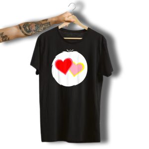 Funny Halloween Bear Costume I Love A Lot Red Pink Hearts T-Shirt