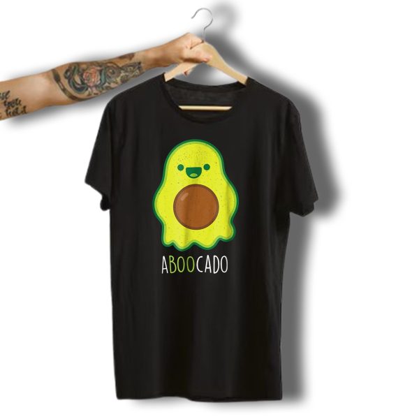 Funny Halloween Ghost Avocado Costume Aboocado Boo T Shirt t shirt 1