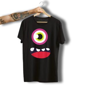 Funny Halloween Monster Cyclops With Big Eye And Mouth T-Shirt
