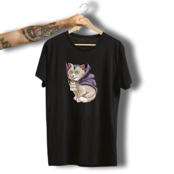 Funny Halloween Vampire Cat Kitty Cats T Shirt t shirt 1