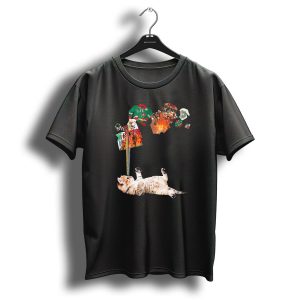 Funny Kitten Meowy Cat Rainbow Laser Battle Ugly Christmas Sweaters T-Shirt