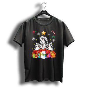 Funny Lemur Christmas Tree Cute Decor Snowman Gifts Candy Cane T-Shirt