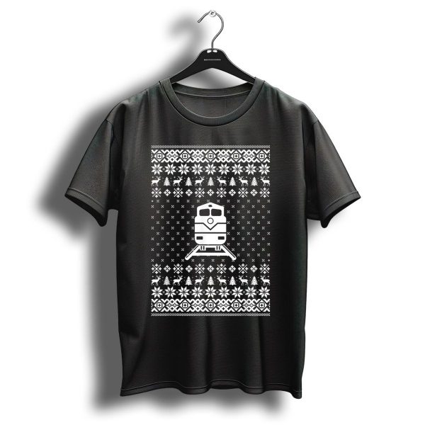Funny Locomotive Train Driver Christmas Ugly T Shirt 1 t shirt 1