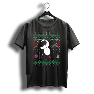 Funny Panda Dabbing Ugly Christmas T-Shirt