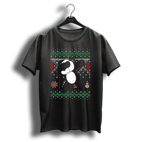 Funny Panda Dabbing Ugly Christmas T Shirt 1 t shirt 1
