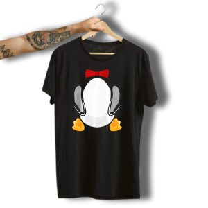 Funny Penguin Kids Halloween Costume Bowtie Feet T-Shirt