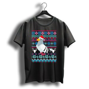 Funny Pigeon Christmas Ugly Sweater Merry T-Shirt