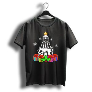 Funny Pilot Airplane Christmas Tree Snowflakes Presents T-Shirt