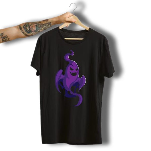 Funny Purple Ghost For Halloween T Shirt t shirt 1