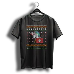 Funny Ugly Christmas Unicorn Nurse With First Aid Kit And Pills T-Shirt