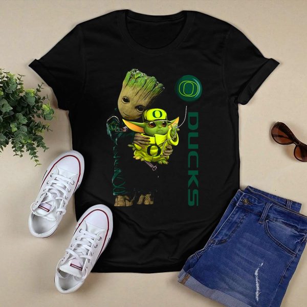 GY Oregon Ducks O Balloon T Shirt 1