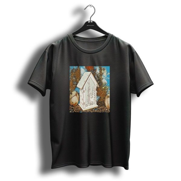 Galathi Christmas Reindeer House Ornamental Scene With Festive Background T Shirt 1 t shirt 1