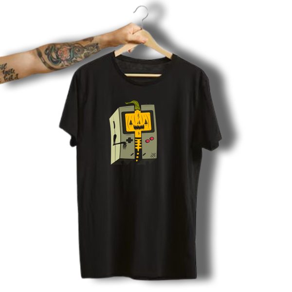 Game Boy Pumpkin Halloween Boy Limited T Shirt t shirt 1