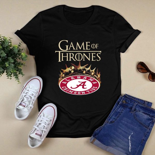 Game of Thrones Alabama Crimson Tide mashup shirt Style 1 Black 1