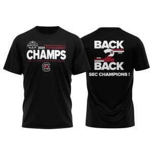 Gamecocks 2024 Sec Womens Basketball Conference Tournament Champions Locker Room All-Over Print T Shirt