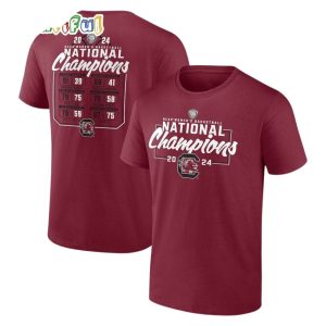 Gamecocks 2024 Womens Basketball National Champions Schedule All-Over Print T Shirt