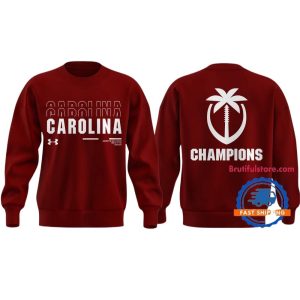 South Carolina Gamecocks Football 2024 The Palmetto Bowl Champions All-Over Print Sweatshirt
