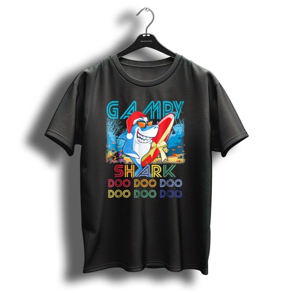 Gampy Shark Doo Doo Doo Christmas Holiday Party T Shirt 1 t shirt 1
