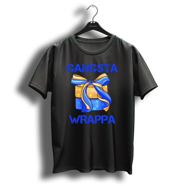 Gangsta Wrappa Christmas Present Colorful Bow Package T Shirt 1 t shirt 1