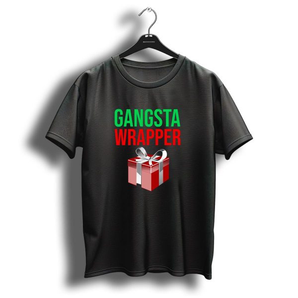 Gangsta Wrapper Funny Christmas Present Xmas Holiday T Shirt 1 t shirt 1