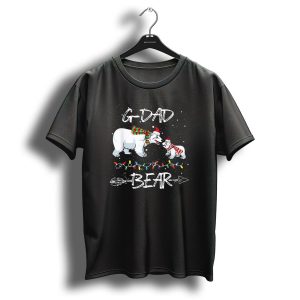 Gdad Bear Christmas Polar Bears With Lights T Shirt