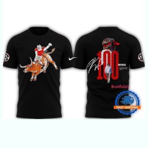 Georgia Bulldogs 100 Win 2024 3D T Shirt