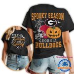 Georgia Bulldogs 2025 Ncaa Halloween Spooky Season Vintage T Shirt