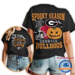 Georgia Bulldogs 2025 Ncaa Halloween Spooky Season Vintage T Shirt