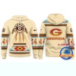 Georgia Bulldogs 2025 Ncaa Native American Heritage All-Over Print Hoodie