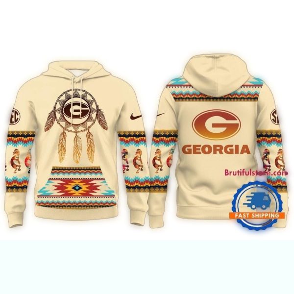 Georgia Bulldogs 2025 NCAA Native American Heritage Limited New Hoodie 1
