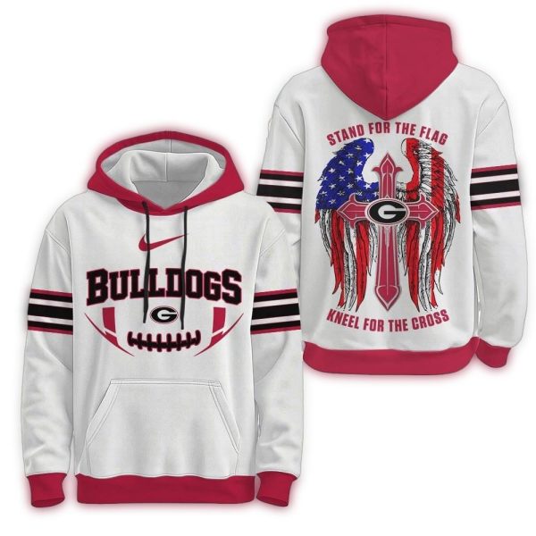 Georgia-Bulldogs-2025-NCAA-Stand-For-The-Flag-Kneel-For-the-Cross-Hoodie-1 Georgia Bulldogs 2025 NCAA Stand For The Flag Kneel For the Cross Hoodie 1
