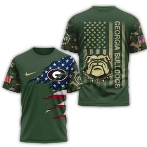 Georgia Bulldogs 2025 Ncaa Veteran Limited 3D Shirt