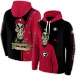 Georgia Bulldogs Achmed Skull All-Over Print Hoodie
