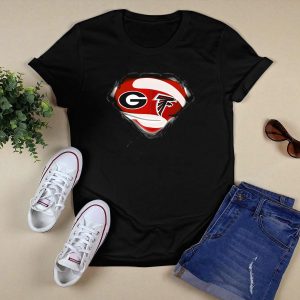 Georgia Bulldogs Atlanta Falcons Logo Mashup T Shirt