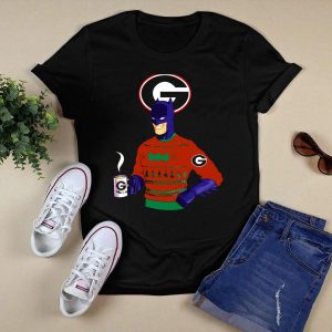 Georgia Bulldogs Batman Christmas Sweater With Logo And Coffee Mug T Shirt