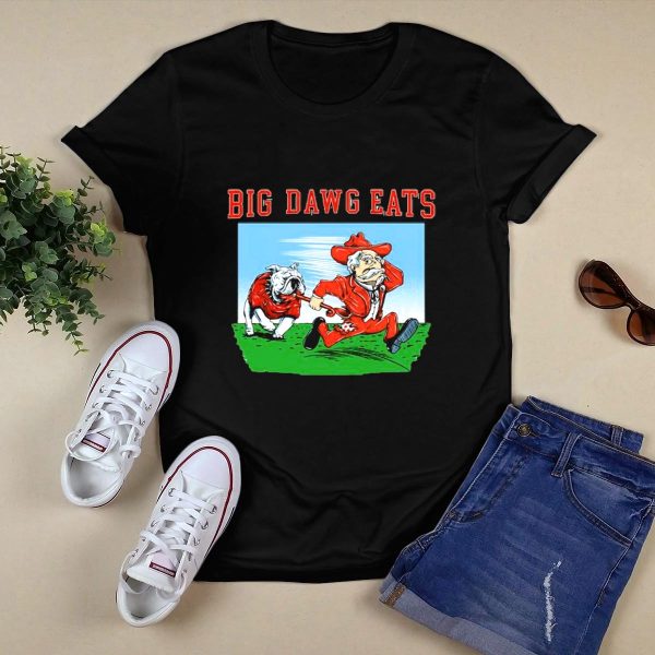 Georgia Bulldogs Big Dawg Eats Ole Miss Rebels T Shirt 1