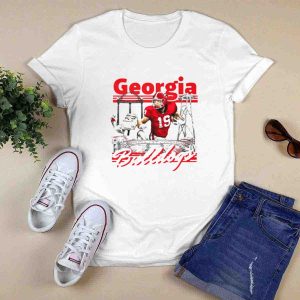 Georgia Bulldogs Brock Bowers Sanford Stadium Collegiate Landmarks T Shirt