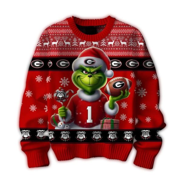 Georgia Bulldogs Christmas Go Dawgs Ugly Sweater 1