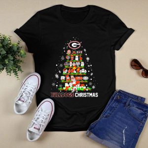 Georgia Bulldogs Dawgs Christmas Tree T Shirt