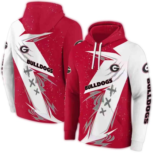 Georgia Bulldogs Dynamic Slash AOP Hoodie 1